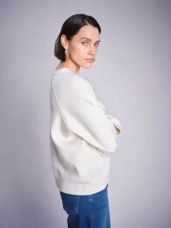 Abello O-LS Basic Sweatshirt - Ecru