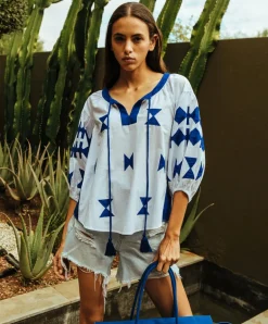 Aldgate Top - White/Cobalt