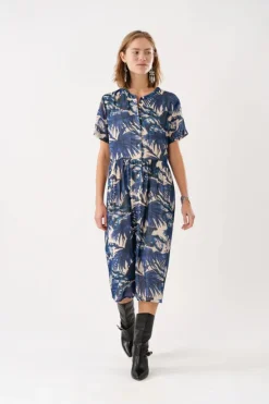 Aliya Midi Dress SS - Blue