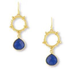 Allegra Blue Jade Earrings