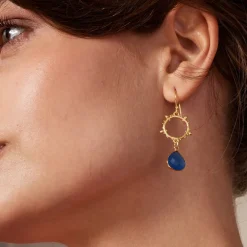 Allegra Blue Jade Earrings