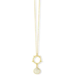Allegra Necklace White Moonstone