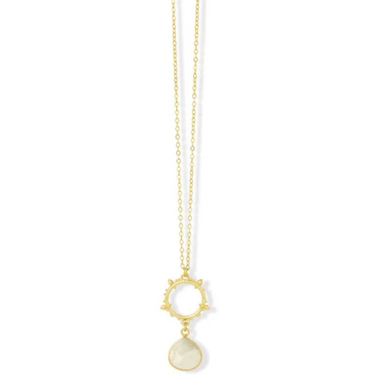 Allegra Necklace White Moonstone