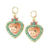Amor Earrings - Peach