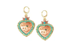 Amor Earrings - Peach