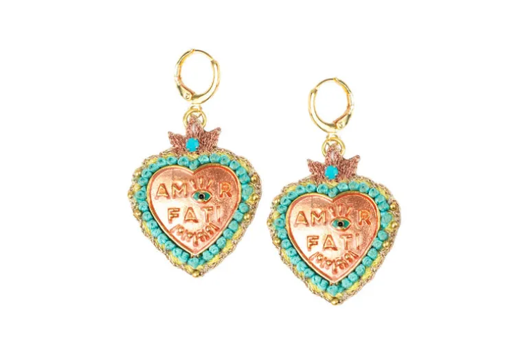 Amor Earrings - Peach