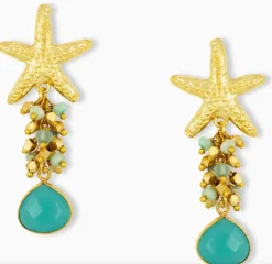 Andrea Earrings Aqua