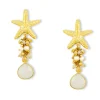 Andrea Earrings White