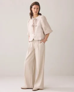 Balloon Sleeve Jacket - Pebble Beige