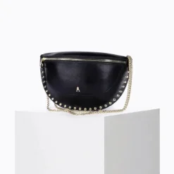 Banana Smile Leather Bag - Box Black