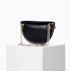 Banana Smile Leather Bag - Box Black