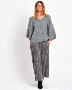 Batna V-neck knit - Dark Grey