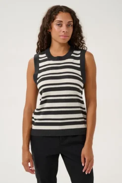 Bay Vest - Phantom/Whitecap Stripe
