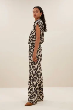 Benji Brown Batik Pants - Brown Batik