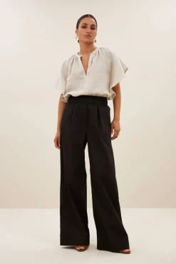Benji Poplin Pants - Black