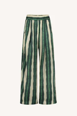 Benji Tie Dye Pants - Green Tie Dye Stripe