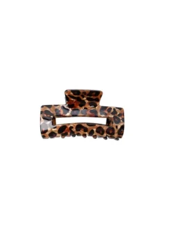 Berlin Crystal Hair Claw - Camel Leo