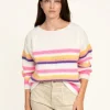 Beryton Knit - Milk Stripe