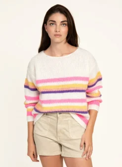 Beryton Knit - Milk Stripe