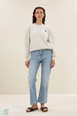 Bibi Dictionary Big Sweater - Light Grey Melee