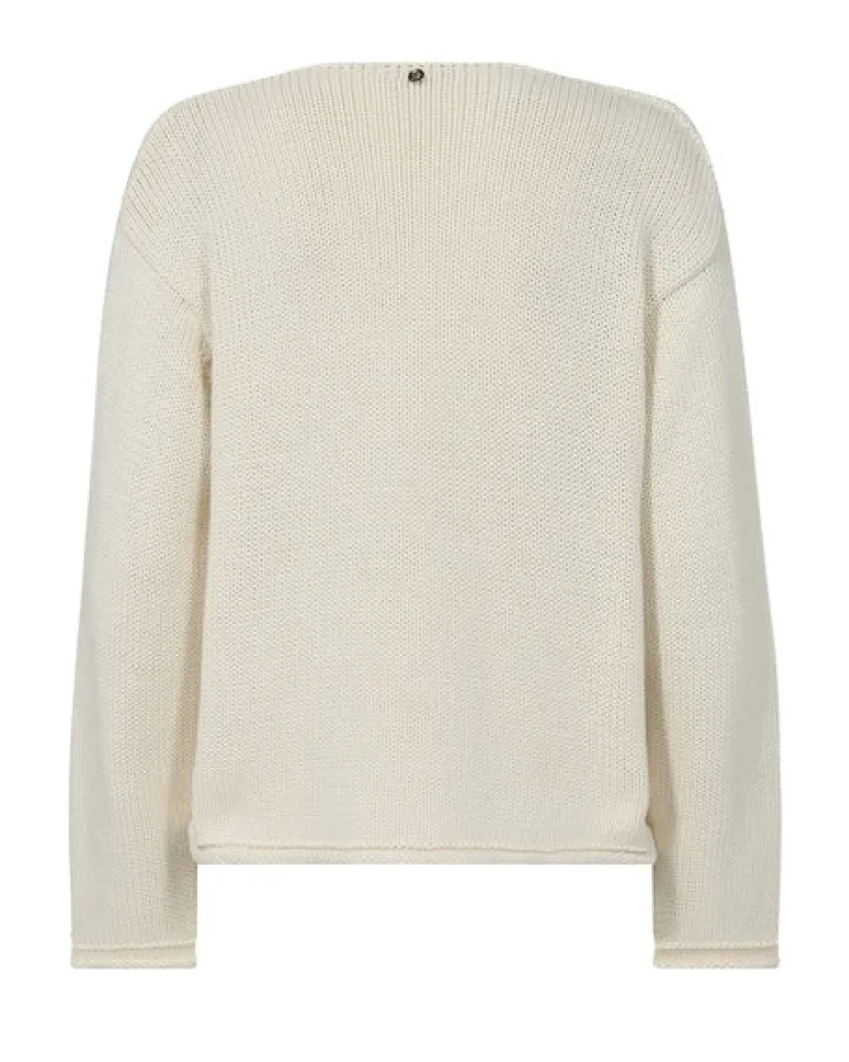 Bine LS V-neck Knit - Ecru