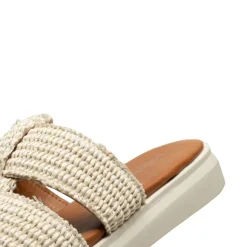 Brenna Jute Sandal - Off White
