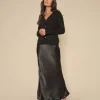 Briana Glossi Skirt - Black