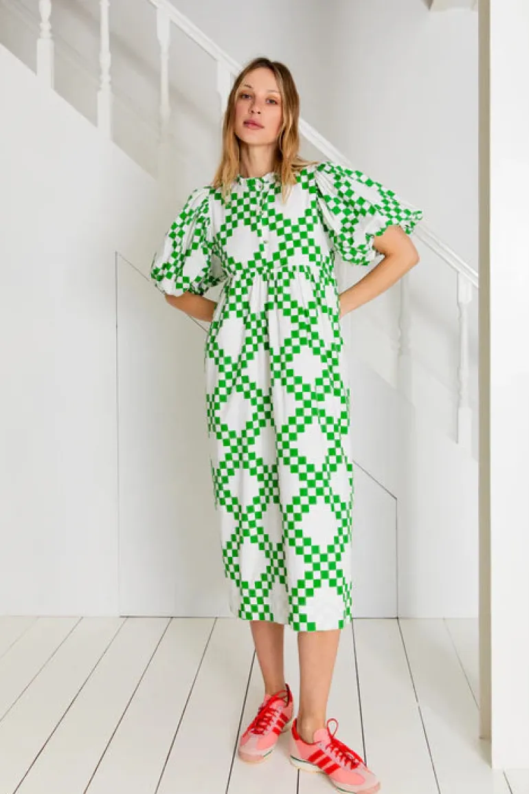 Briony Dress - Apple Green
