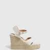 Bromelia Wedge - Blanco/Oro
