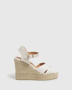 Bromelia Wedge - Blanco/Oro