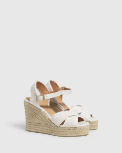 Bromelia Wedge - Blanco/Oro