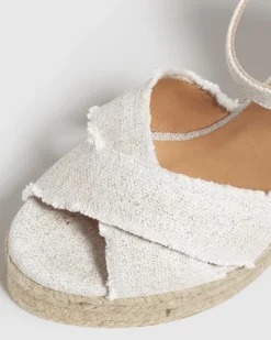 Bromelia Wedge - Blanco/Oro