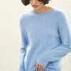 Brushed Crew - Blue Marl