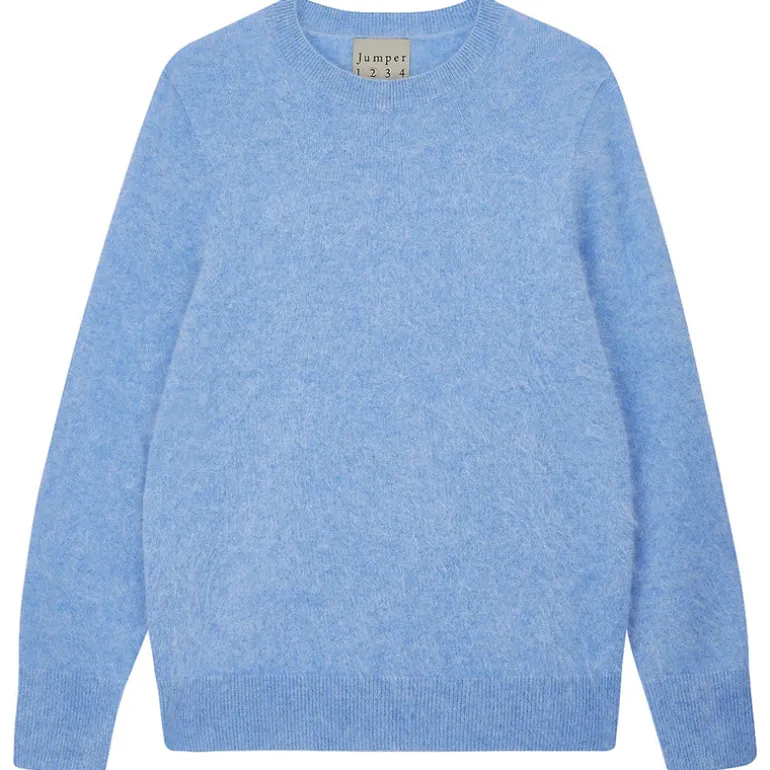 Brushed Crew - Blue Marl