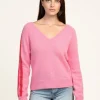 Bryce Knit with sleeve stripe - Blush