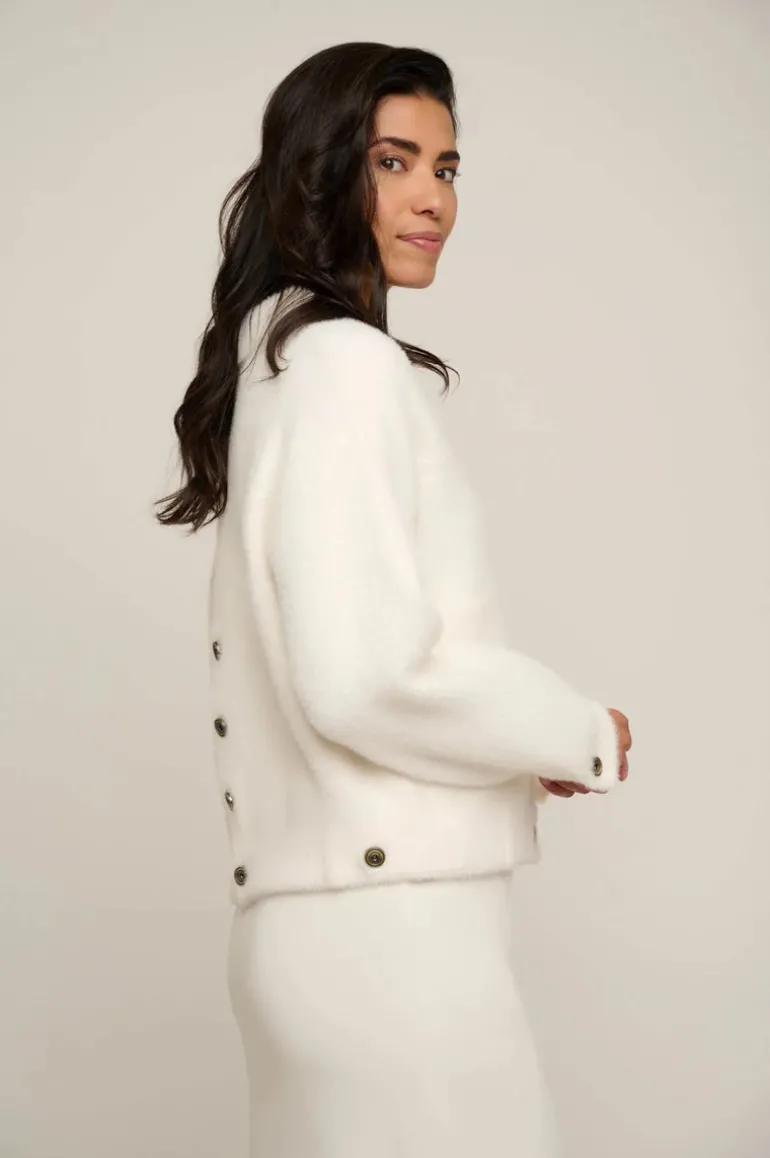 Bubbly Boxy Jacket - Snow White