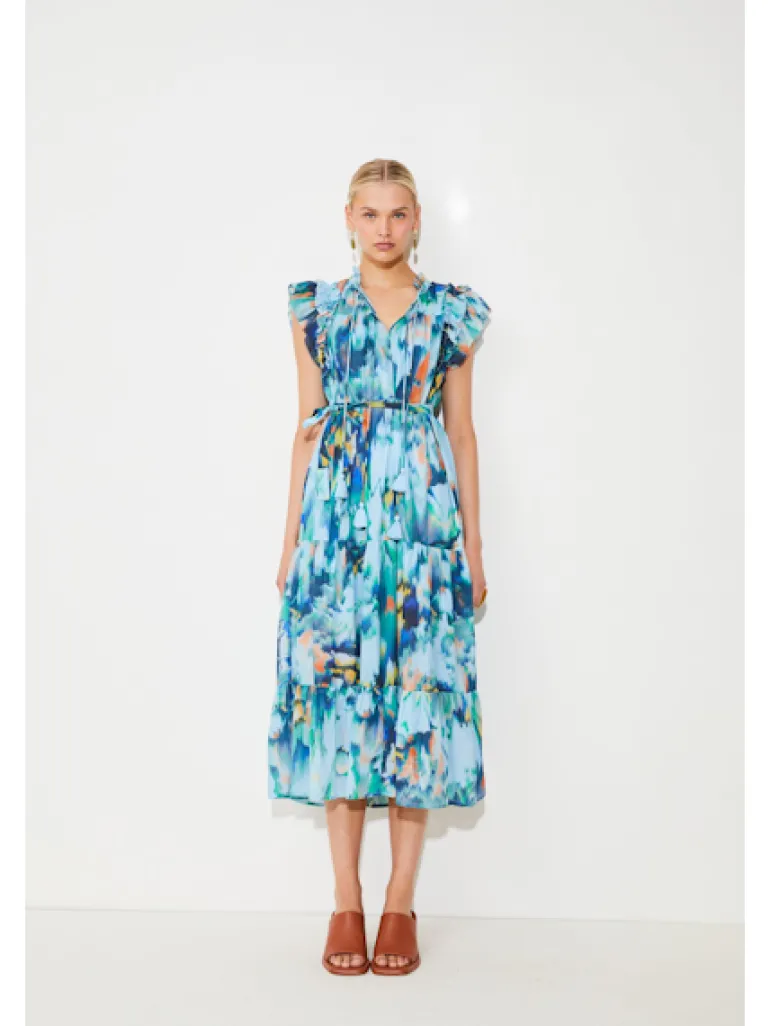 Calipso Dress - Turquoise