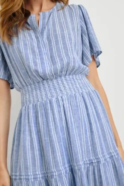Cannes Dress - Lake View Stripe