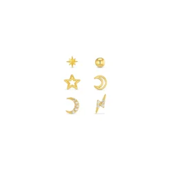 Celestial 6 Pk Ear Party - Gold