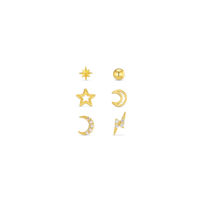 Celestial 6 Pk Ear Party - Gold
