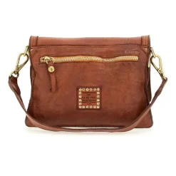 Charro Stitch Cross Body Bag- Cognac