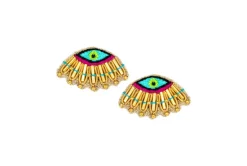 Chaz Clip On Earring - Fushia