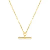 Chunky T-Bar Mid Length Necklace