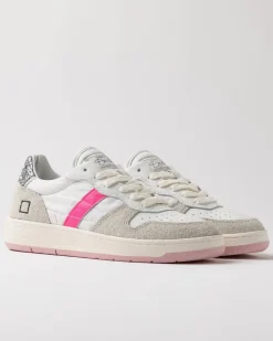 Court Shiny White - Fuxia