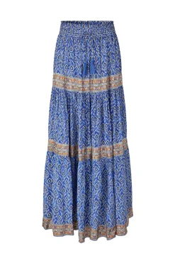 Diamond Maxi Skirt - Blue