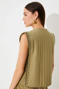 Diamond Waistcoat - Kaki