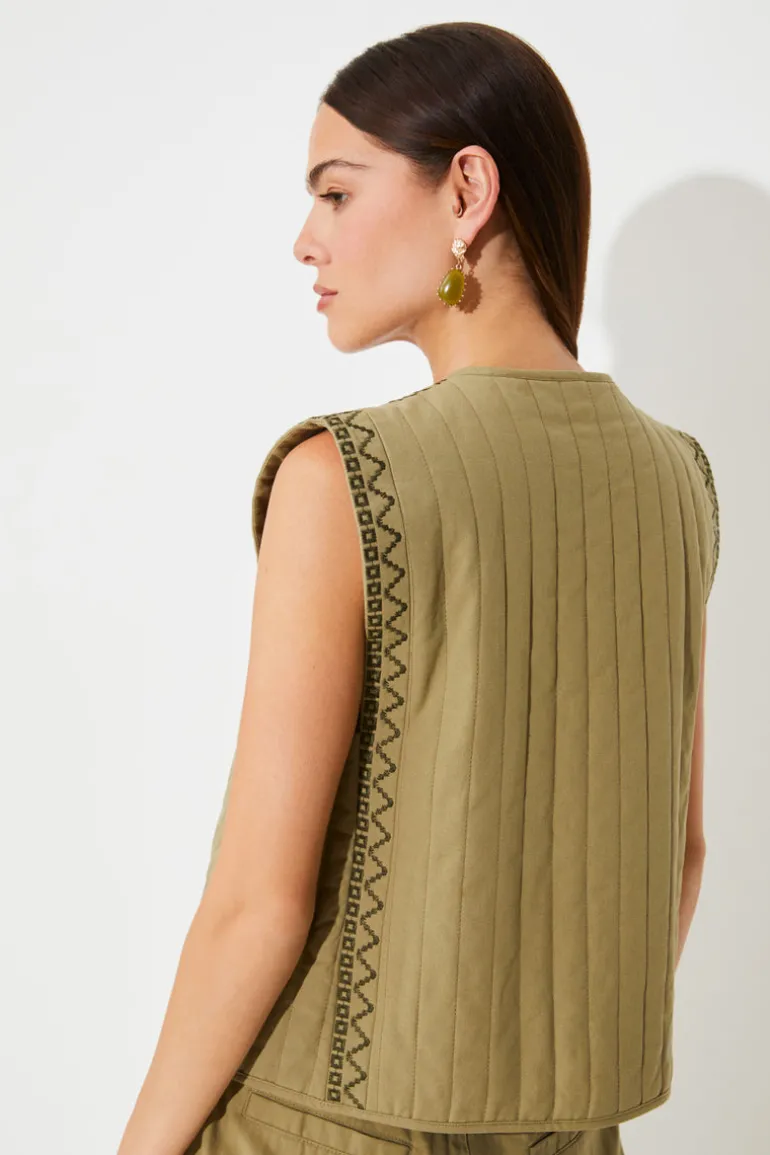 Diamond Waistcoat - Kaki