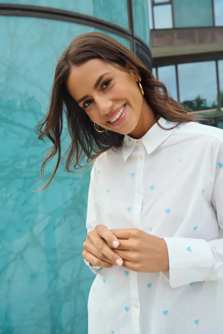 Dianne Shirt - Ice Airy Hearts