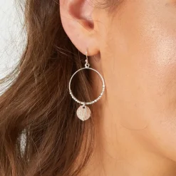 Dominique Mini Hoop Earrings - Silver