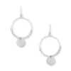 Dominique Mini Silver Hoop Earrings
